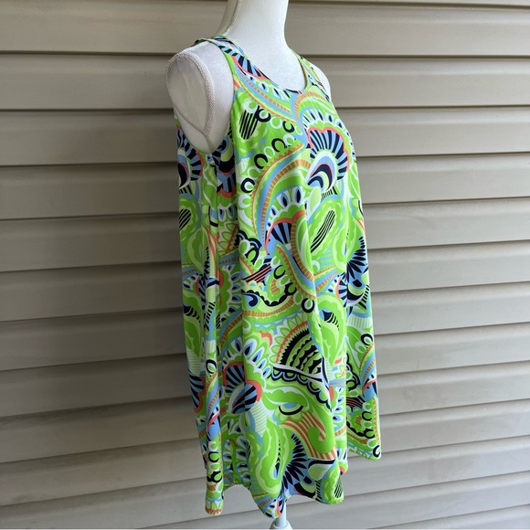 •Crown & Ivy• Mod Print Sleeveless Keyhole Dress - Size Small - Picture 4 of 9